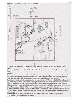 Lonemore Croft 35: scale plan and description