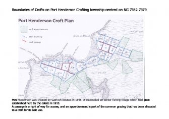 Port Henderson: Township plan showing croft boundaries