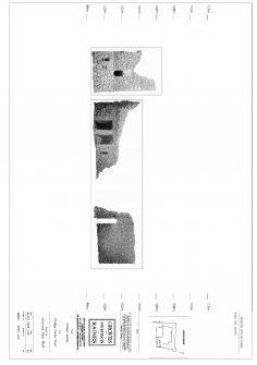Survey Rectified Image of Pitsligo Castle, Internal East Wall