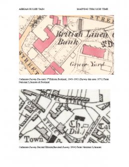 Bank of Scotland Tain, historical maps