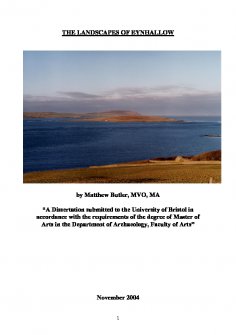 The Landscapes of Eynhallow, MA Thesis by Matthew Butler.