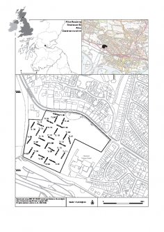 Site illustrations from an archaeological evaluation at Alloa Academy, Alloa