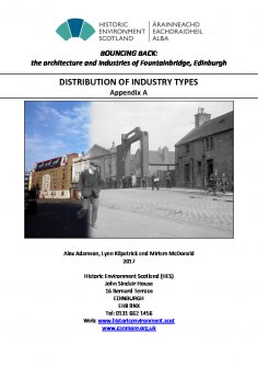 Fountainbridge Urban-Industrial Survey, Appendix A: Distribution of Industry Types