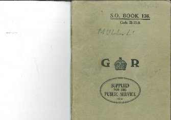 Field notebook, V G Childe, RCAHMS