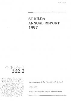 Report (GUARD 362.2): 'St Kilda Annual Report 1997'.