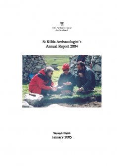 Report: 'St Kilda Archaeologist's Annual Report 2004'