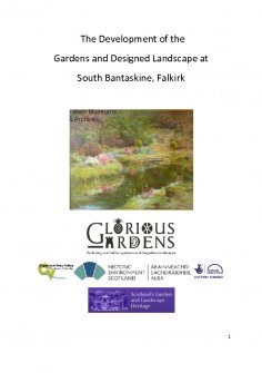 Report on the development of the designed landscape of South Bantaskine on behalf of Scotland's Garden and Landscape Heritage.