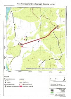 Survey map, Anie, Callander, Stirling