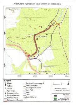 Survey map, Ardchullarie, Callander, Stirling