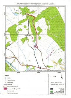 Survey map, Leny, Callander, Stirling