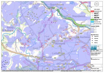 Environmental Statement: 'Figure 9.2: Cultural Heritage: external receptors within a 5 km radius of the site', Monashee Wind Farm, Scottish Borders