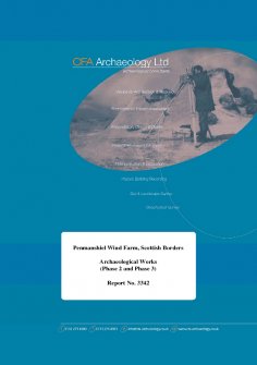 Report: 'Penmanshiel Wind Farm, Scottish Borders, Archaeological Works (Phase 2 and 3), February 2016