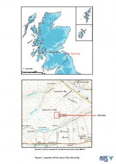 Data structure report figure 1: 'Location of the site', Archaeological evaluation, Nine Stone Rig