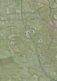 Site Map, Spread of archaeological objects in the area, Desk-Based Assessment of land, Cambusbarron