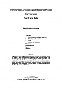 Report: 'Inchmarnock Archaeological Research Project, Inchmarnock, Argyll and Bute, Geophysical Survey', 2003