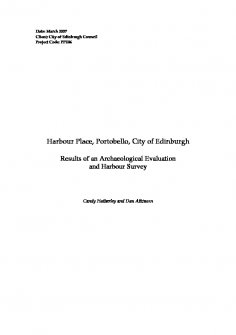 Report: 'Harbour Place, Portobello, City of Edinburgh: Results of an Archaeological Evaluation and Harbour Survey', March 2007