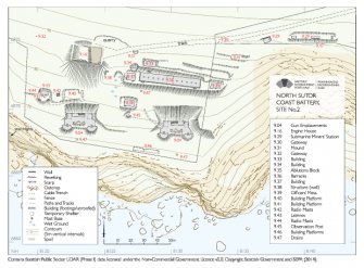 Hyperlinked PDF: Plan of North Sutor Coast Battery, Sit No.2