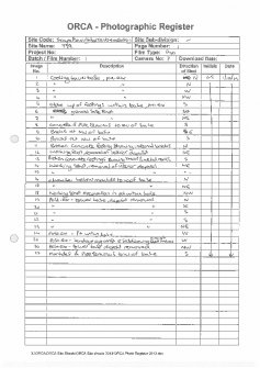 Daily Record Sheet, Watching Brief, Lyness Visitor Centre extension to Scapa Flow Museum, Royal Naval Oil Terminal, Lyness, Hoy, Orkney