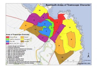 Eyemouth Urban Survey: Map showing Historic Burgh and Harbour Area of Townscape Character