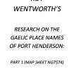 Roy Wentworth's Research on the Gaelic Place Names of Port Henderson: part 1 (NG7574)