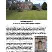 Report on standing building survey of Drummondhill, Stratherrick House, Inverness by Jonathan Wordsworth. The house was built in c. 1860.