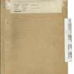 Scanned copy of RCAHMS Emergency Survey; manuscripts 1943 (vol.1)