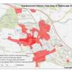 Clackmannan Urban Survey: Maps showing Historic Core Area of Townscape Character (Combined and Dated)