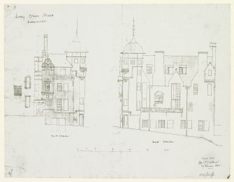 South and East Elevations.
Signed "G S Aitken, 29 Queen Street"