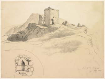 Drawing of Fast Castle.