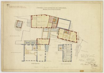 'Edinburgh & Leith Corporations' Gas Commissioners. Waterloo Place Office Extensions
Second floor plan and plan of caretaker's house'
Signed: 'W R Flemming'