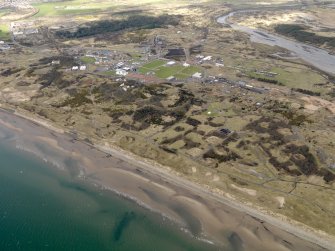 Oblique aerial view centred on N part of the Ardeer ICI works, taken from ther SSW.