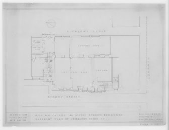 Basement Plan of Excelsior Dance Hall.