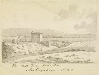 Drawing of Plean Mill Tower.