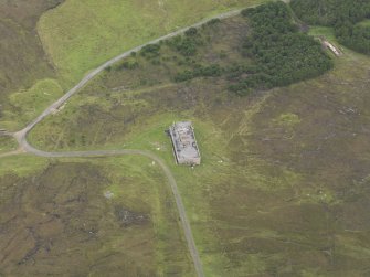 Oblique aerial view centred on the Communications and Signal Station, taken from the SSW.