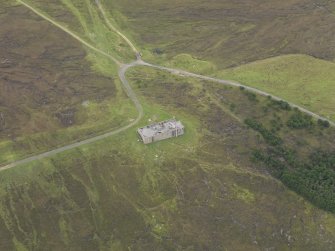 Oblique aerial view centred on the Communications and Signal Station, taken from the SE.