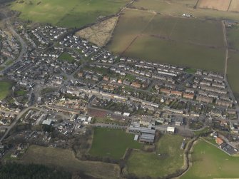 General oblique aerial view of the town, taken from the SE.