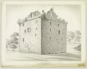 Edinburgh, Niddry Castle.
View from North-West.
Insc: 'North-West view of Niddry Castle Drawn from nature by A.Archer, 16. Oct. 1835'.