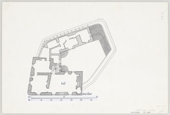 Publication drawing. Duntrune Castle; first floor plan.