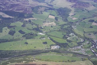General oblique aerial view centred on Blair Castle and its policies, taken from the SW.