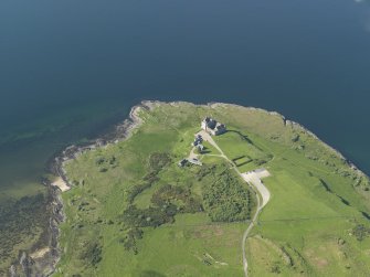 General oblique aerial view of Duart Castle, taken from the SW.