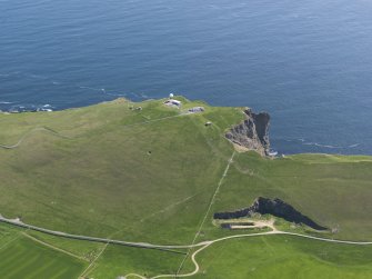 General oblique aerial view of Compass Head, taken from the W.