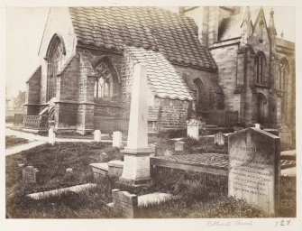 Page 6/2.  View of Bothwell Church from North-East.
Titled 'Bothwell Church.'
PHOTOGRAPH ALBUM No 146: THE ANNAN ALBUM Page 6/2
