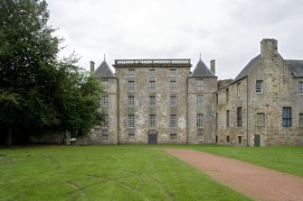General view of Kinneil House, Bo'ness, taken from the East. This photograph was taken as part of the Bo'ness Urban Survey to illustrate the character of the Kinneil Area of Townscape Character.