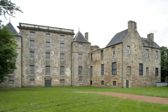 General view of Kinneil House, Bo'ness, taken from the South-East. This photograph was taken as part of the Bo'ness Urban Survey to illustrate the character of the Kinneil Area of Townscape Character.