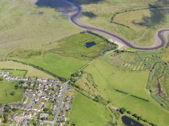 General oblique aerial view of Wigtown Harbour, taken from the W.
