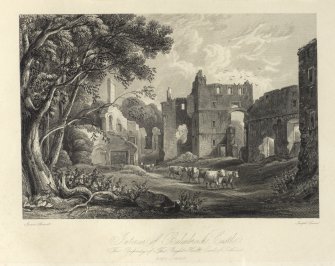 Interior of Ballenbreich Castle - The property  of The Right Honorable Earl of Yetland. Fife-shire.