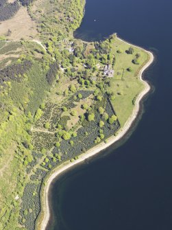General oblique aerial view of Minard Castle, taken from the SW.