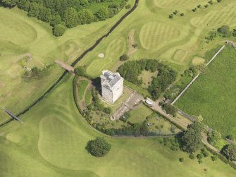 Oblique aerial view of Niddry Castle, taken from the SW.