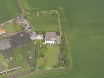 Oblique aerial view of Ballencrieff Granary, taken from the SSE.