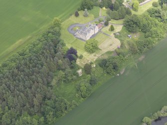 Oblique aerial view of Blanerne Castle, taken from the SW.